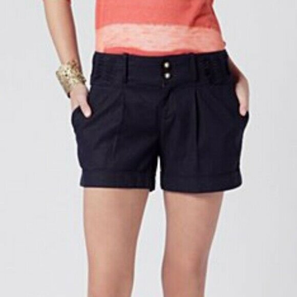 Anthropologie Pants - Anthro Elevenses Ship Shape Linen Blend Shorts 6